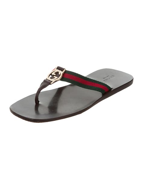 gucci gg thong web sandal|More.